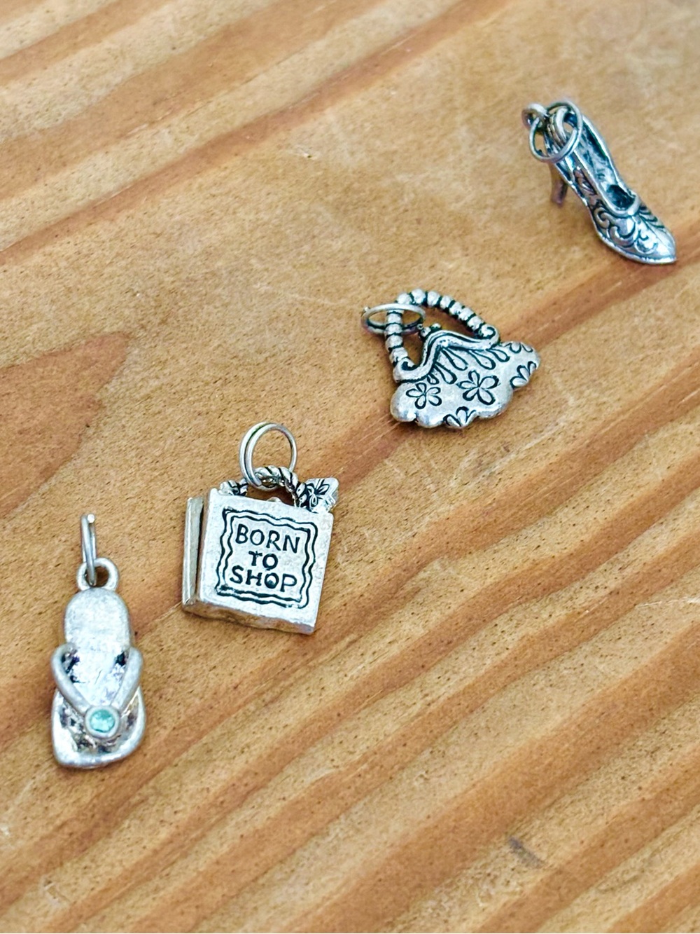 💥 Y2K Shopping & Fashion Charms: Flip Flop, Born to Shop, Heel & Purse